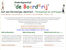 Tablet Screenshot of kinderdagverblijf-deboerderij.nl